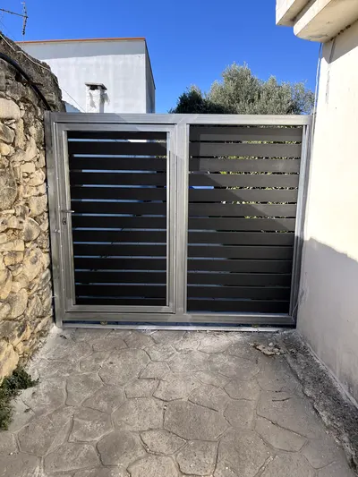 Κάγκελο και περίφραξη αλουμινίου, έργο Aluminium Systems Γιαννούλος